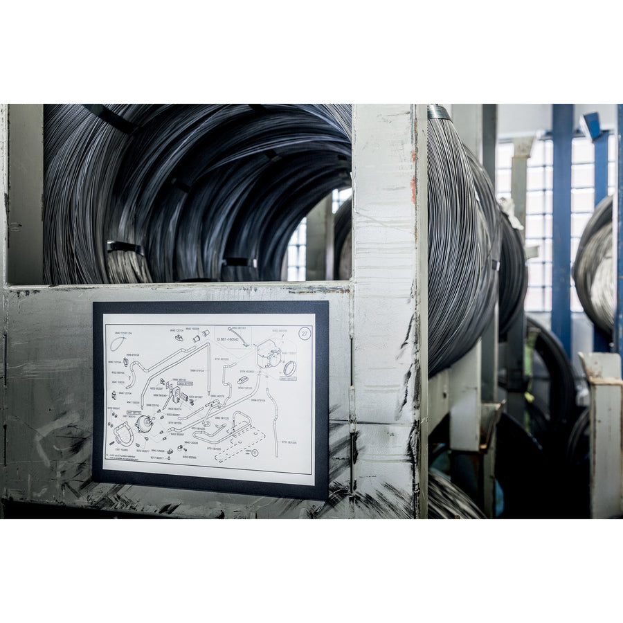 DURABLE DURAFRAME Document Frame - Holds 8.50" x 11" Insert - Rectangle - Surface - Horizontal, Vertical - Sturdy, Magnetic, Self-adhesive - Black - 2 / Pack