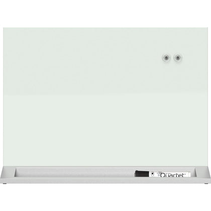 Quartet Desktop White Glass Dry Erase Panel - 23’’ x 17’’ - Magnetic Frameless - Boards