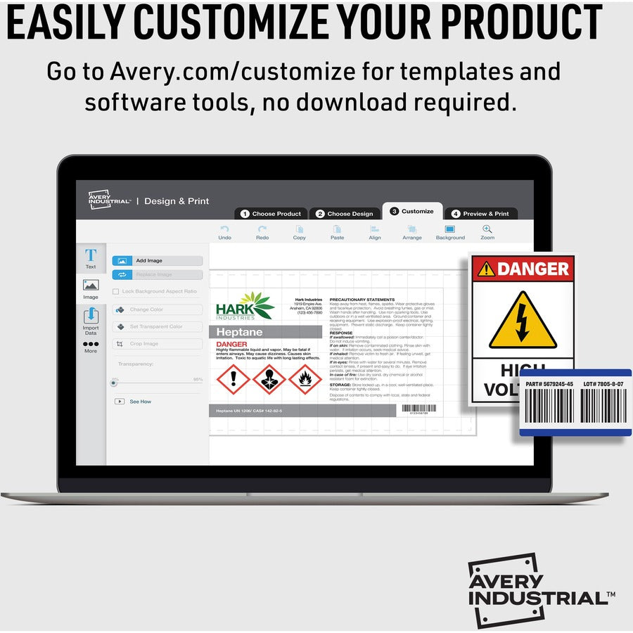 Avery&reg; 7"x10" Removable Label Safety Signs - Alternate-Image2