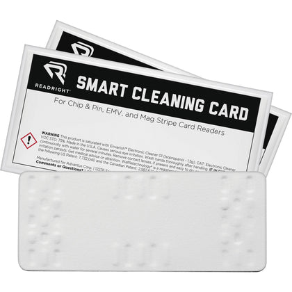 Read Right Smart Cleaning Card - Multipurpose White 10-Pack - Electronics Supplies