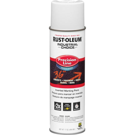 Rust-Oleum Industrial Choice Precision Line Marking Paint - 1 Color(s) - White - 17 fl oz - 12 / Carton
