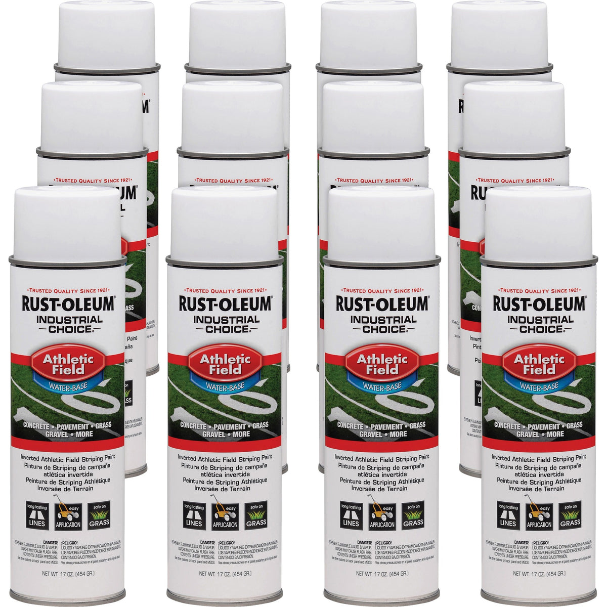 Industrial Choice Athletic Field Striping Paint - 1 Color(s) - White - 17 fl oz - 12 / Carton