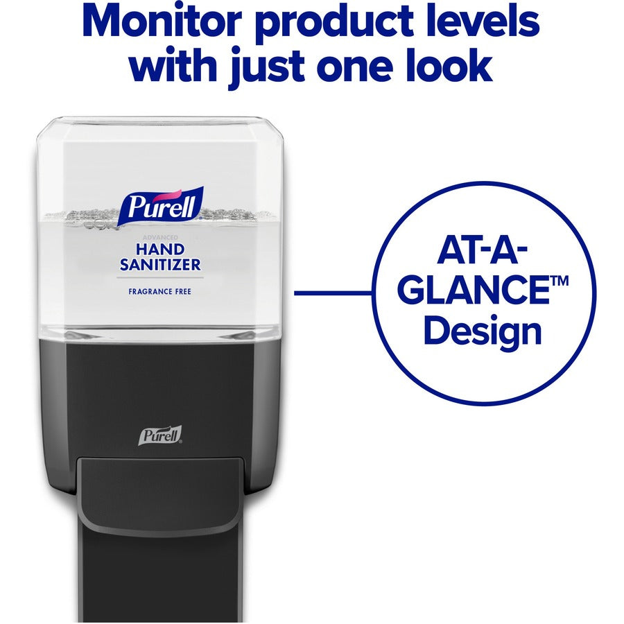 PURELL® ES4 Hand Sanitizer Dispenser - Manual - 1.27 quart Capacity - Locking Mechanism, Durable, Wall Mountable - Graphite - 1 Each