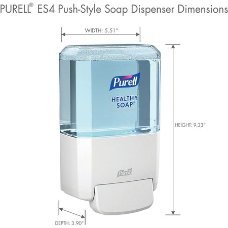 PURELL® ES4 Soap Dispenser - Manual - 1.27 Quart Capacity - White - Skin Care Dispensers & Refills