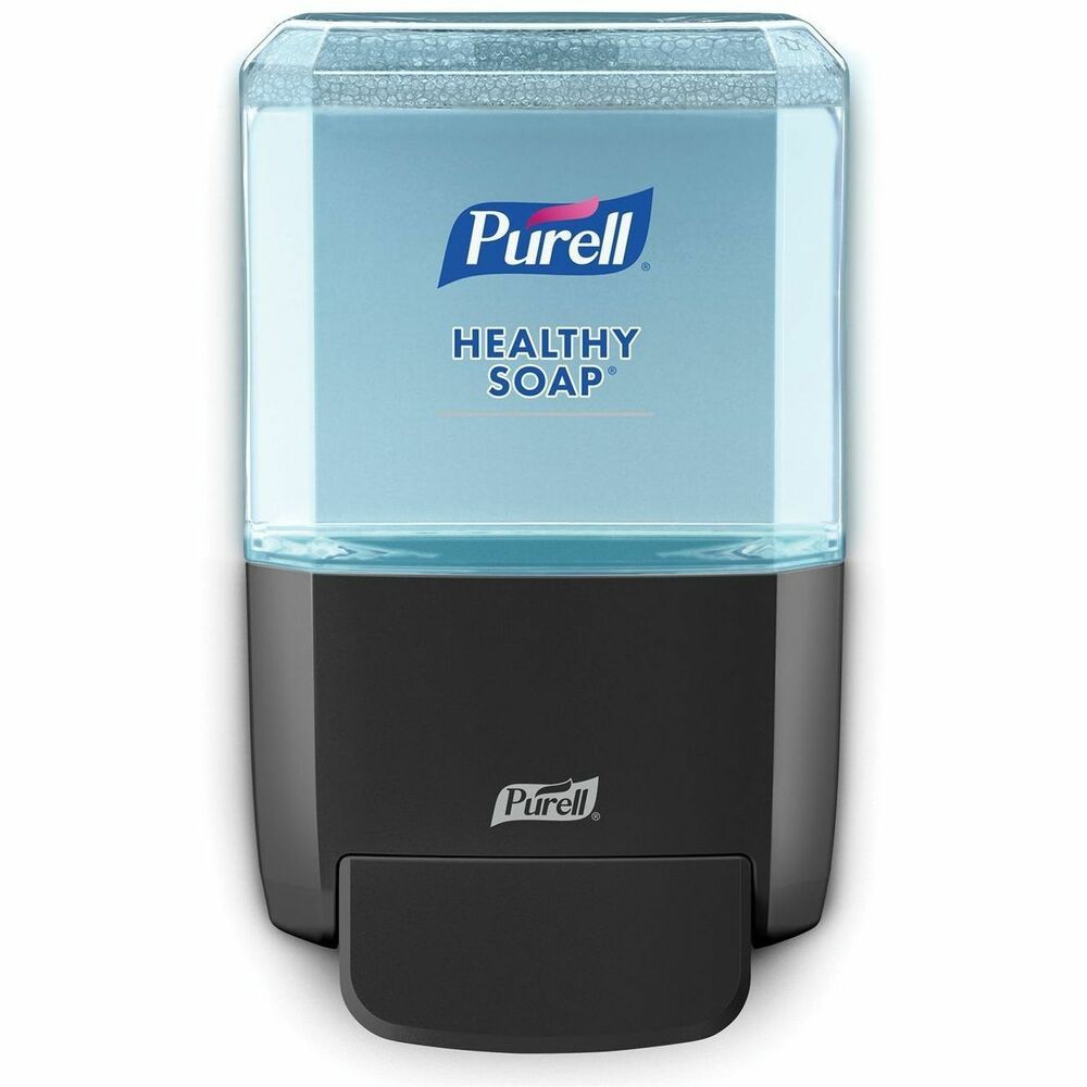 PURELL® ES4 Soap Dispenser, Push-Style - Manual - 1.27 quart Capacity - Locking Mechanism, Durable, Wall Mountable - Graphite - 1 Each