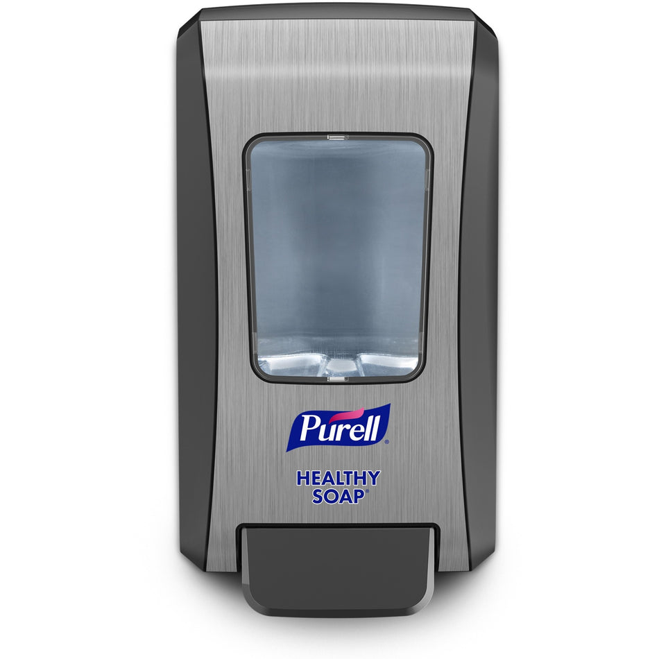 PURELL FMX-20 Foam Soap Dispenser - Manual - 2.11 quart Capacity - Site Window, Locking Mechanism, Durable, Wall Mountable, Rugged - Graphite - 1Each