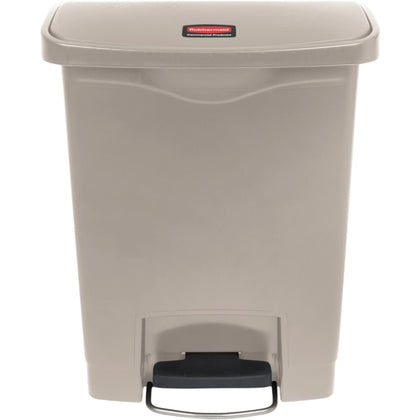 Rubbermaid Commercial Slim Jim 8G Front Step Container - Durable 8 gal Bin - Waste Containers & Lids