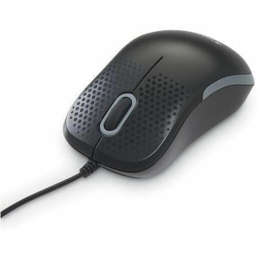 Verbatim Silent Corded Optical Mouse - Black - Optical - Cable - Black - USB Type A - Scroll Wheel - 3 Button(s) - 1 Each