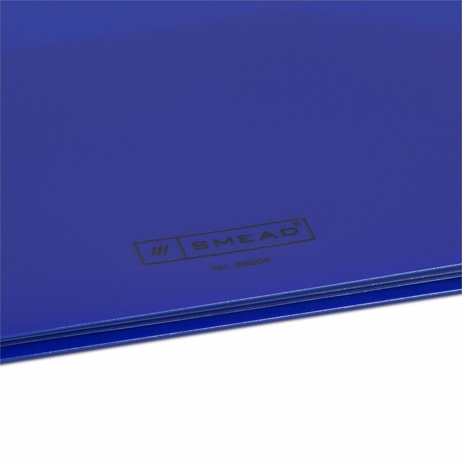 Smead Letter Pocket Folder - 8 1/2" x 11" - 10 Pocket(s) - Dark Blue, Teal - Acid-free - 2/Pack - 15 / Carton