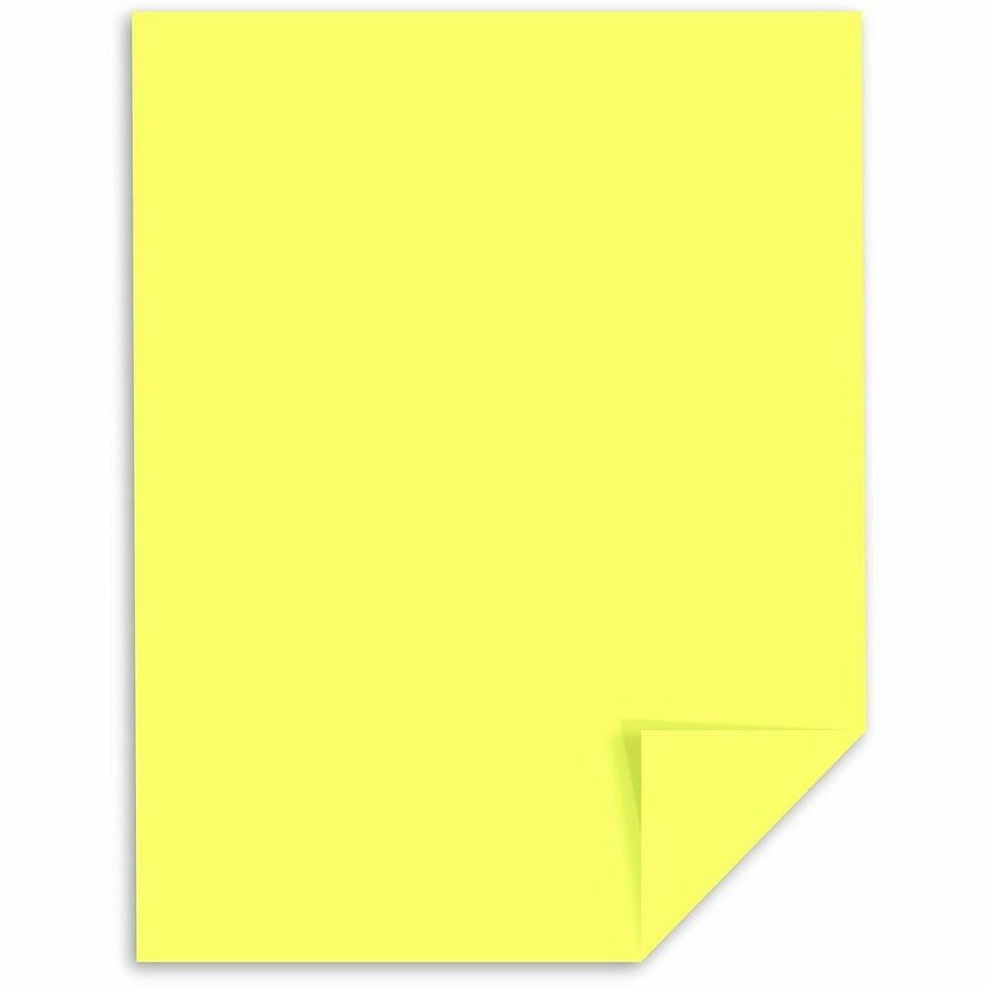 Exact Vellum Bristol Paper - Yellow - 92 Brightness - Letter - 8 1/2" x 11" - 67 lb Basis Weight - Quick Drying, Durable, Acid-free, Heavyweight - Yellow - 250 / Pack