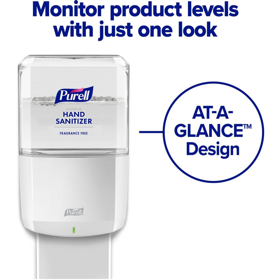 PURELL® ES8 Hand Sanitizer Dispenser - Automatic - 1.27 quart Capacity - Touch-free, Wall Mountable, Refillable - White - 1 Each