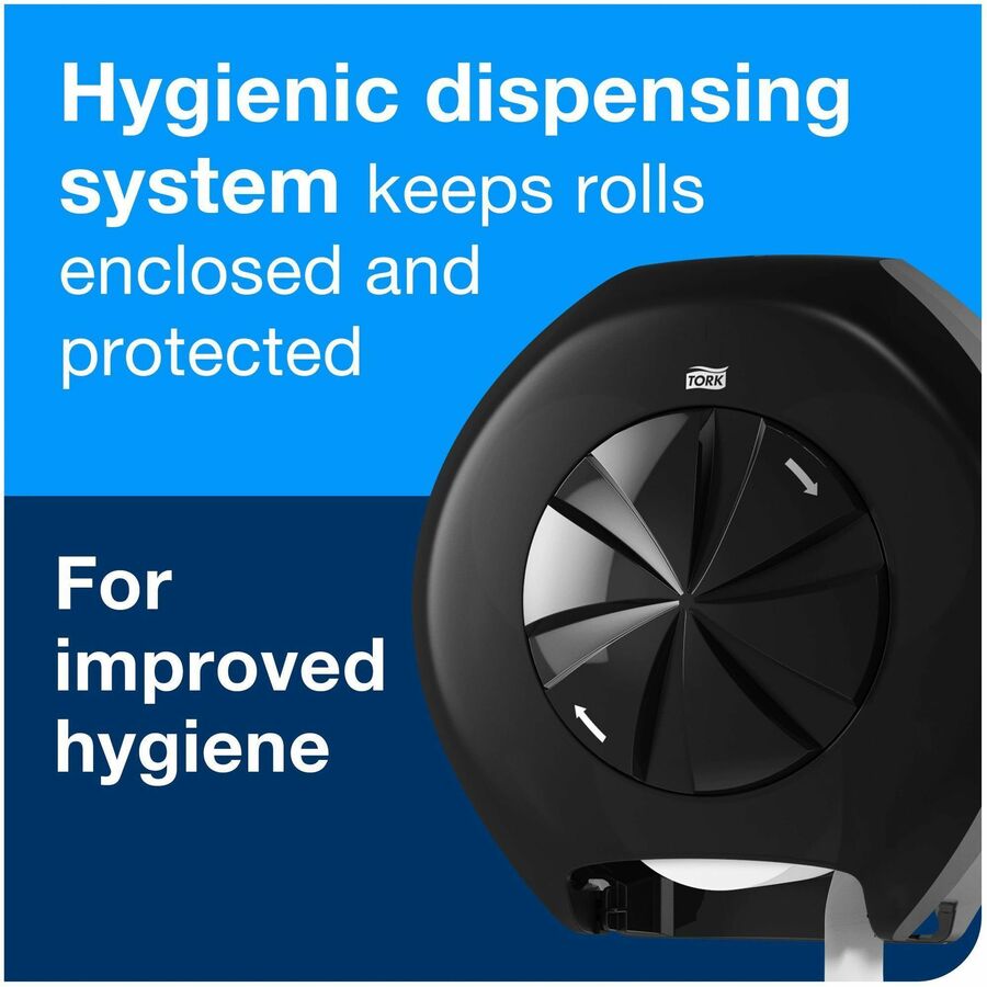 TORK Premium Bath Tissue Roll with OptiCore - 2 Ply - 3.80" Width x 266.67 ft Length - 800 Sheets/Roll - 5.60" Roll Diameter - 1 45/64" Core - Floral Embossing Pattern - White - Paper - 36 / Carton