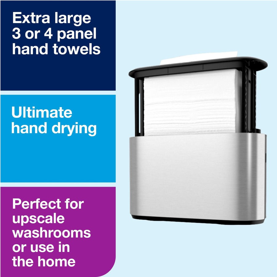 TORK Xpress Countertop Multifold Hand Towel Dispenser - Multifold Dispenser - 7.9" Height x 12.7" Width x 4.6" Depth - Plastic, Metal - Stainless - Compact, Lockable - 1 Each