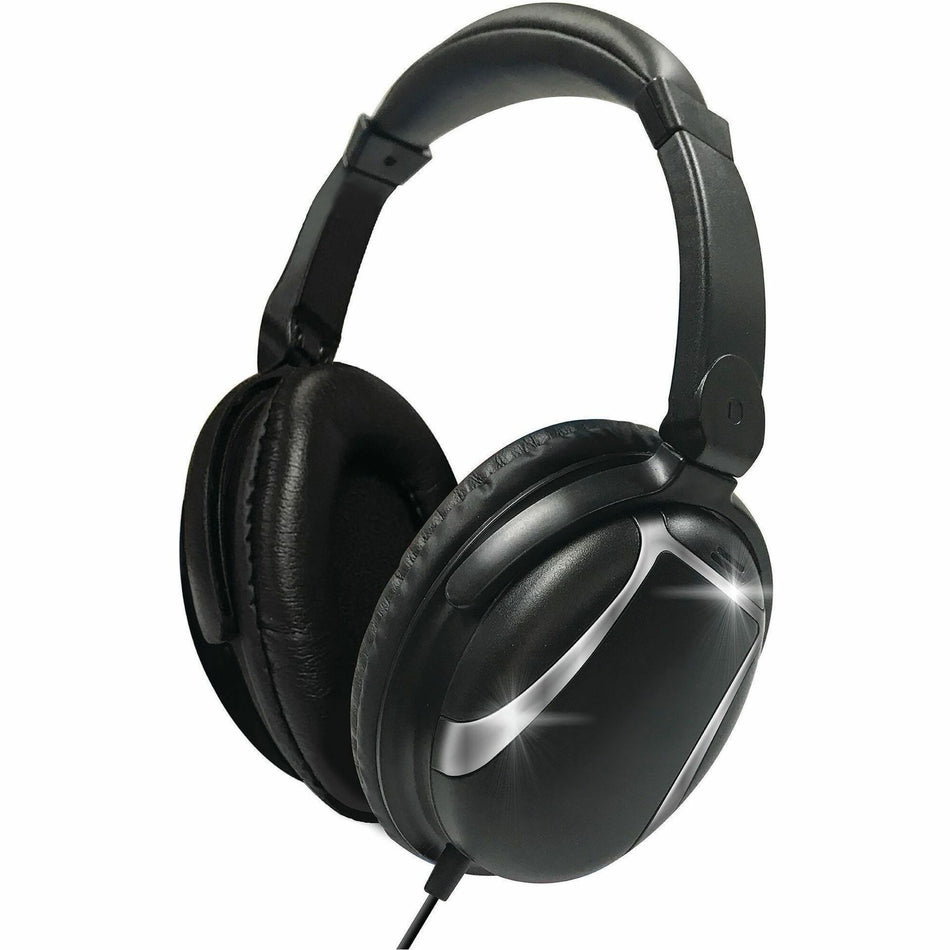 Maxell Bass 13 Headphones - Stereo - Wired - Over-the-head, On-ear - Binaural - Circumaural - 6 ft Cable - Black