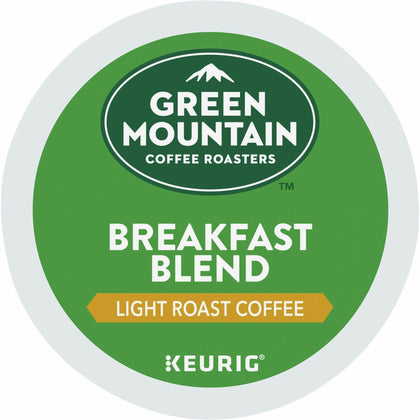 Green Mountain Coffee Roasters® Breakfast Blend K-Cups - Light Roast - 24/Box 4/Carton