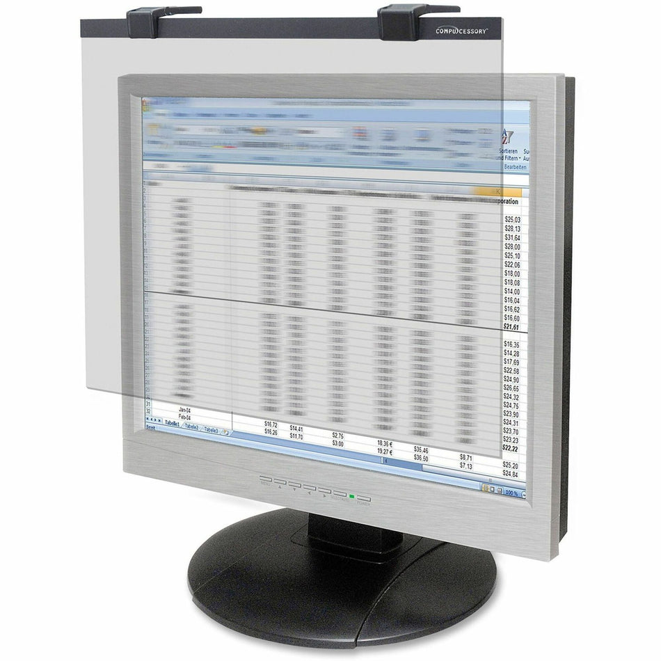Business Source 19"-20" LCD Privacy/Antiglare Filter Black - For 19" , 20" LCD Monitor - 5:4 - Acrylic - Anti-glare - 1 Each