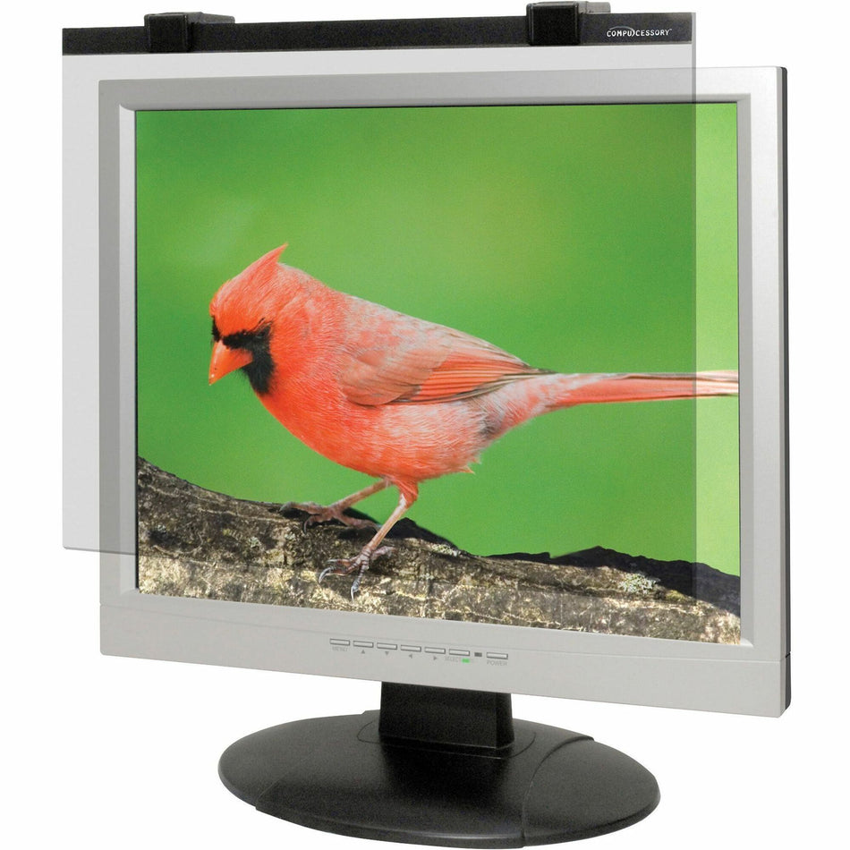 Business Source 19"-20" Monitor Antiglare Filter Black - For 19" , 20" Widescreen LCD Monitor - 16:10 - Acrylic - Anti-glare - 1 Each