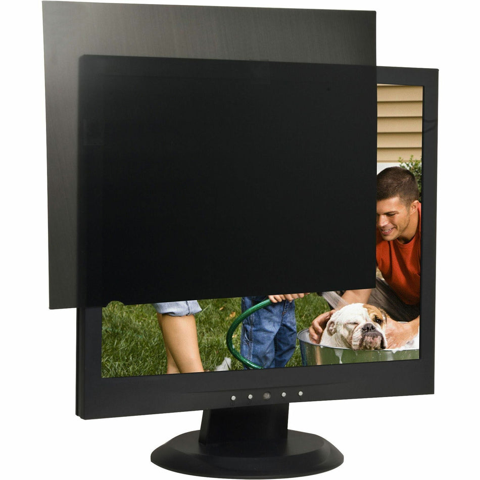 Business Source 19" Monitor Blackout Privacy Filter Black - For 19" LCD Monitor - 5:4 - Damage Resistant - Anti-glare - 1 Each