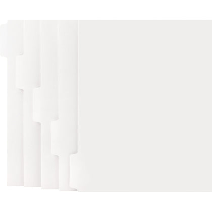 Business Source Collated Print-on Tab Divider - 5 Set Letter Size White - 50/Box - Index
