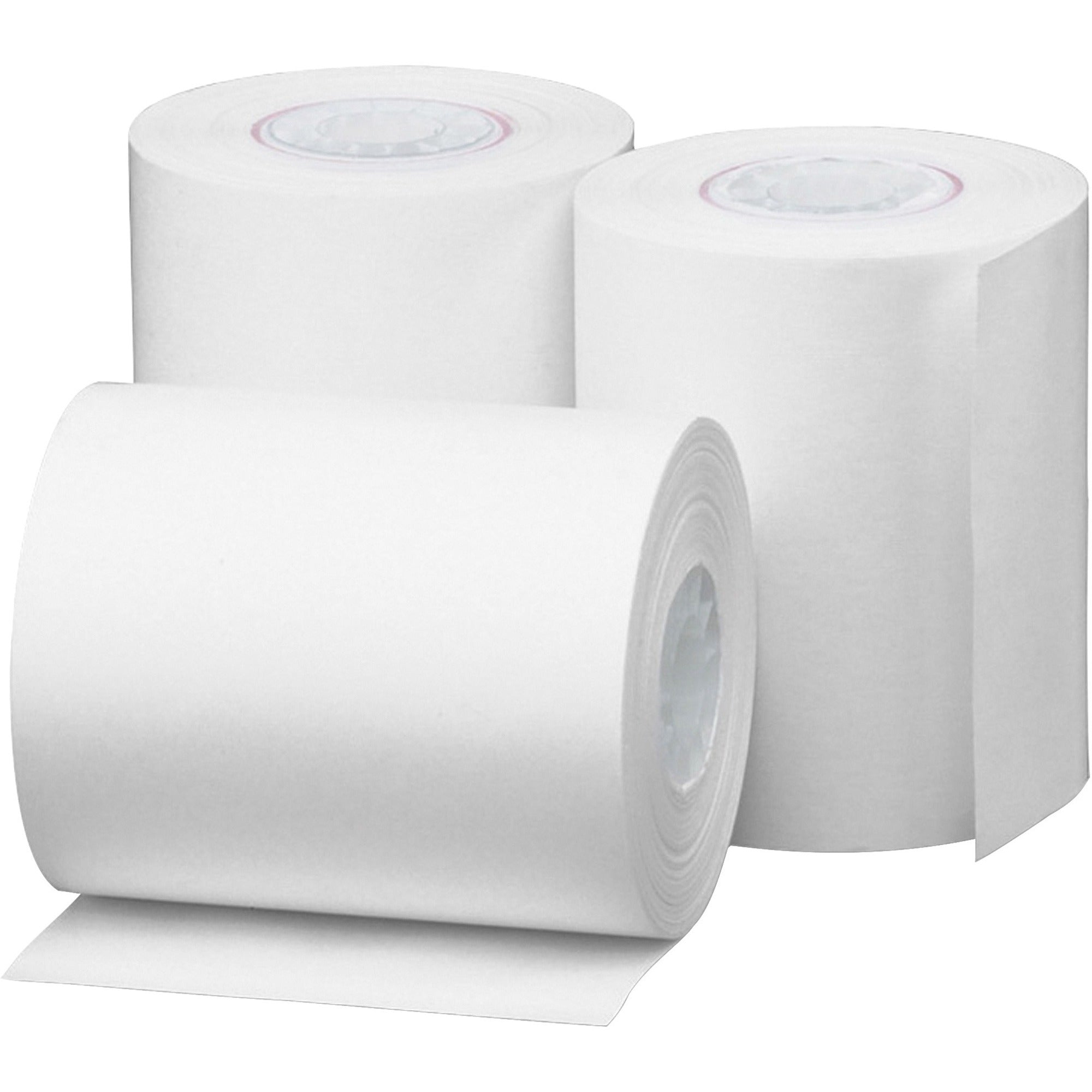 Business Source Thermal Paper - 2 1/4" x 85 ft - 48 g/m&#178; Grammage - Smooth - White - 3 / Pack