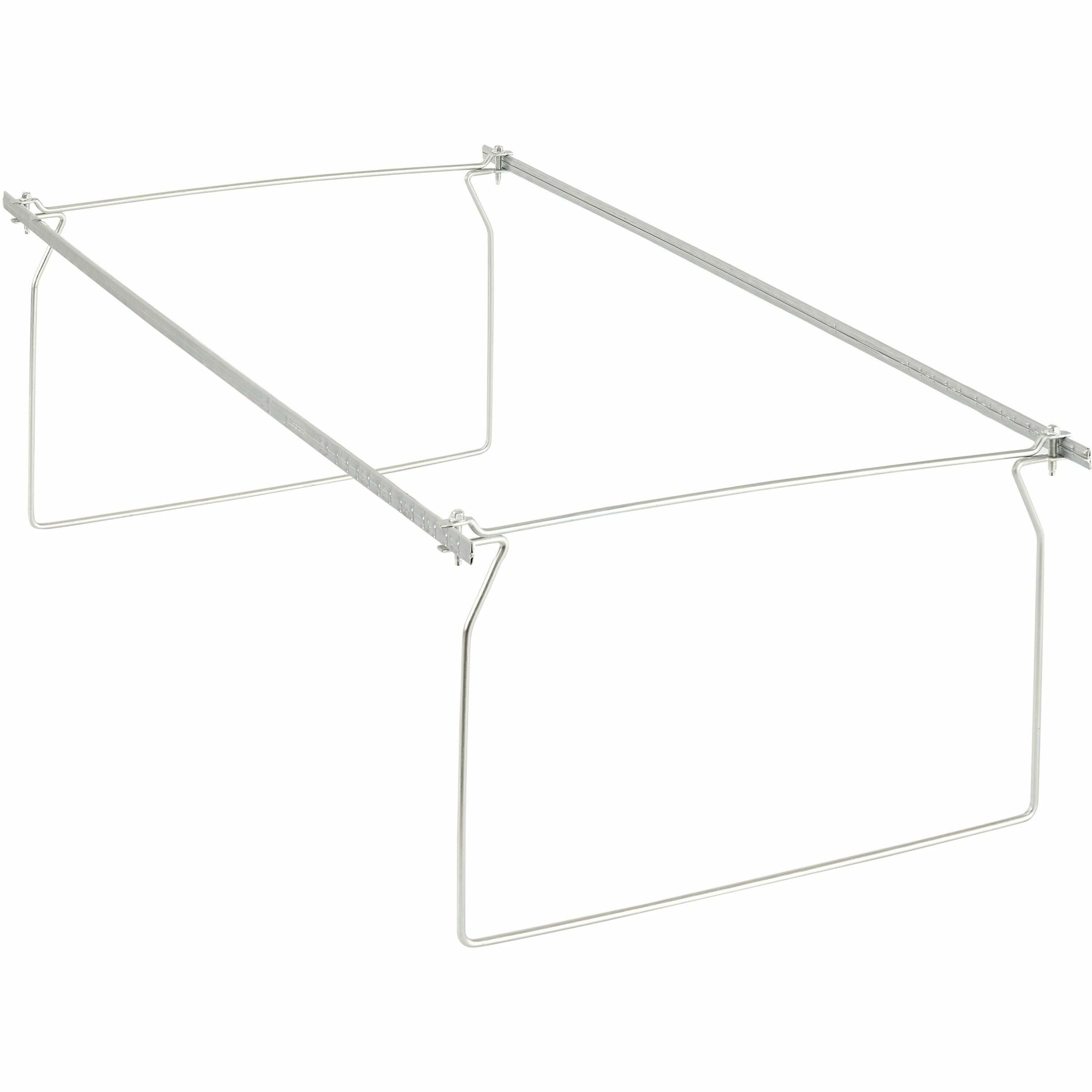 Business Source Premium File Folder Frames - Legal - Metal - Stainless Steel - 6 / Box