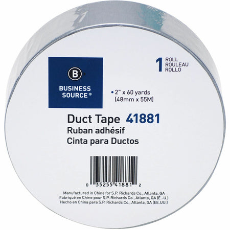 Business Source General-purpose Duct Tape - 60 yd Length x 2" Width x 9 mil Thickness - Gray - For Indoor, Outdoor, General Purpose, Wrapping, Sealing - 1 Roll