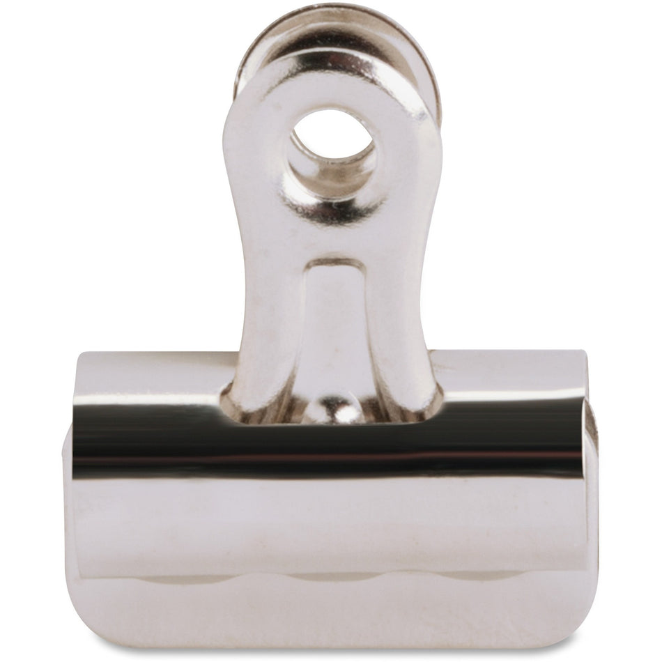 Business Source Bulldog Grip Clips - No. 1 - 1.3" Width - for Paper - Heavy Duty - Silver - 36 / Box