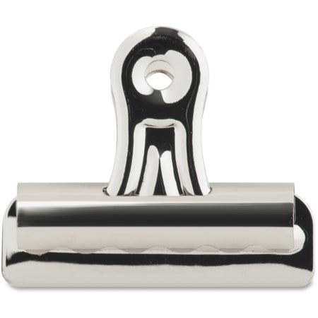 Business Source Bulldog Grip Clips - No. 2 - 2.3" Width - for Paper - Heavy Duty - Silver - 36 / Box