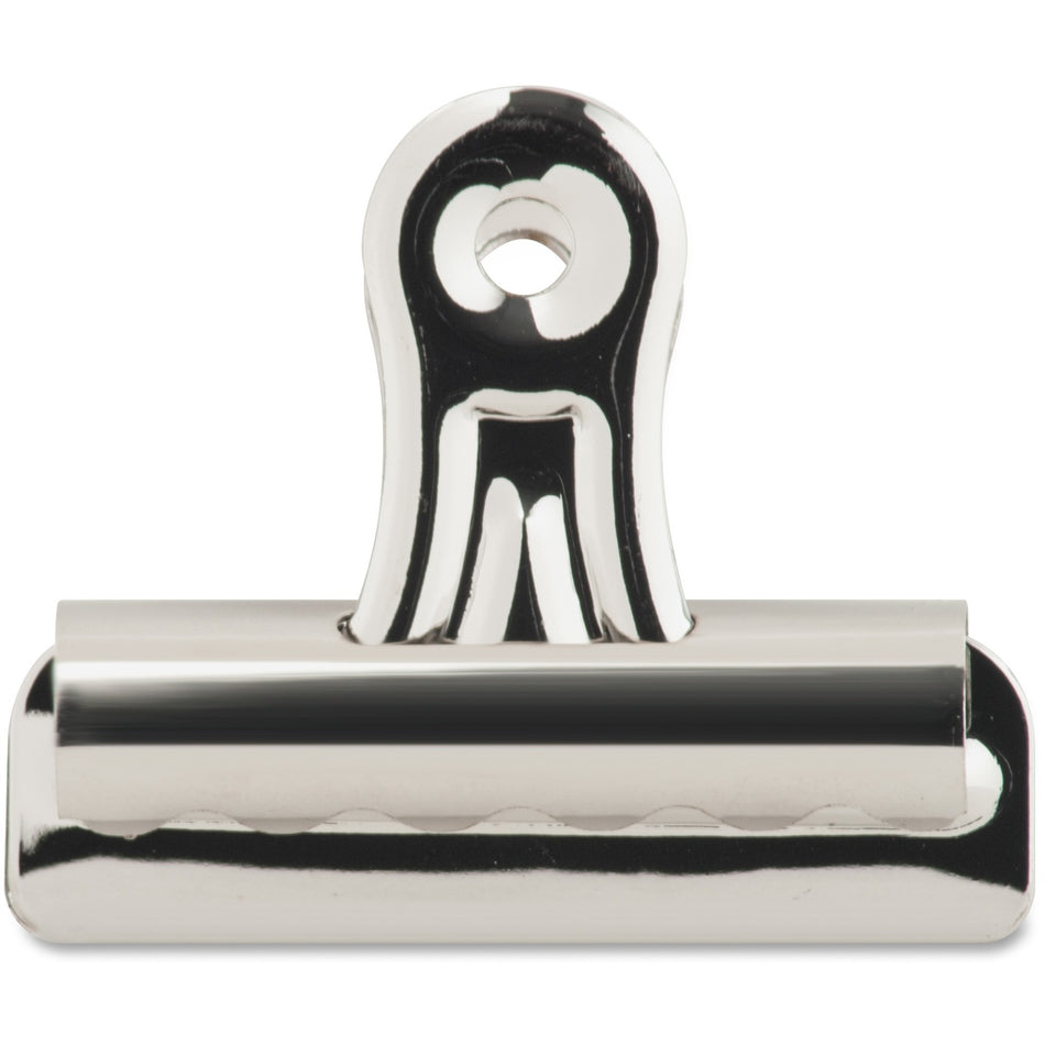 Business Source Bulldog Grip Clips - No. 2 - 2.3" Width - for Paper - Heavy Duty - Silver - 36 / Box