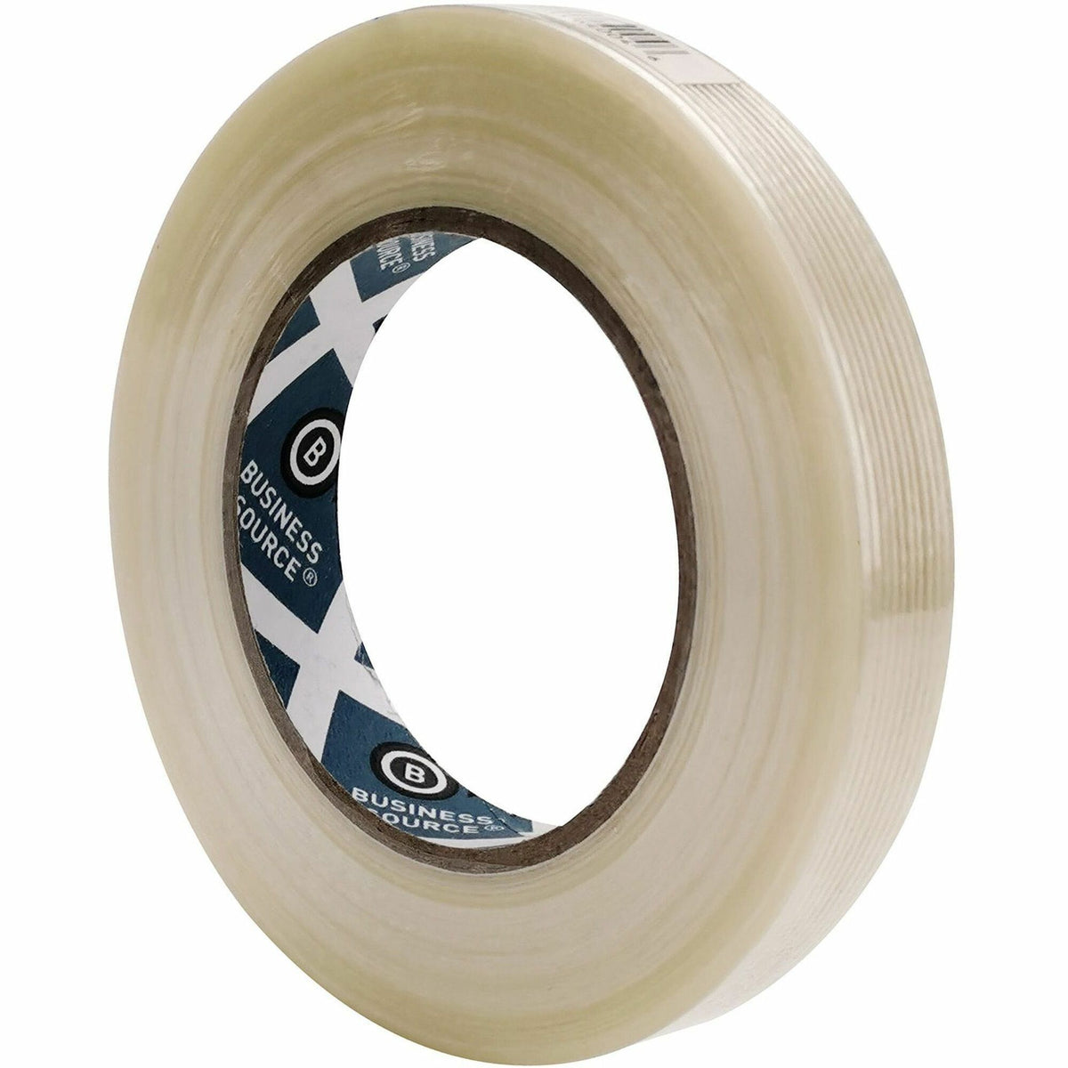 Business Source Filament Tape - 60 yd Length x 0.75" Width - 3" Core - White - Fiberglass Filament - For Reinforcing - 1 Roll