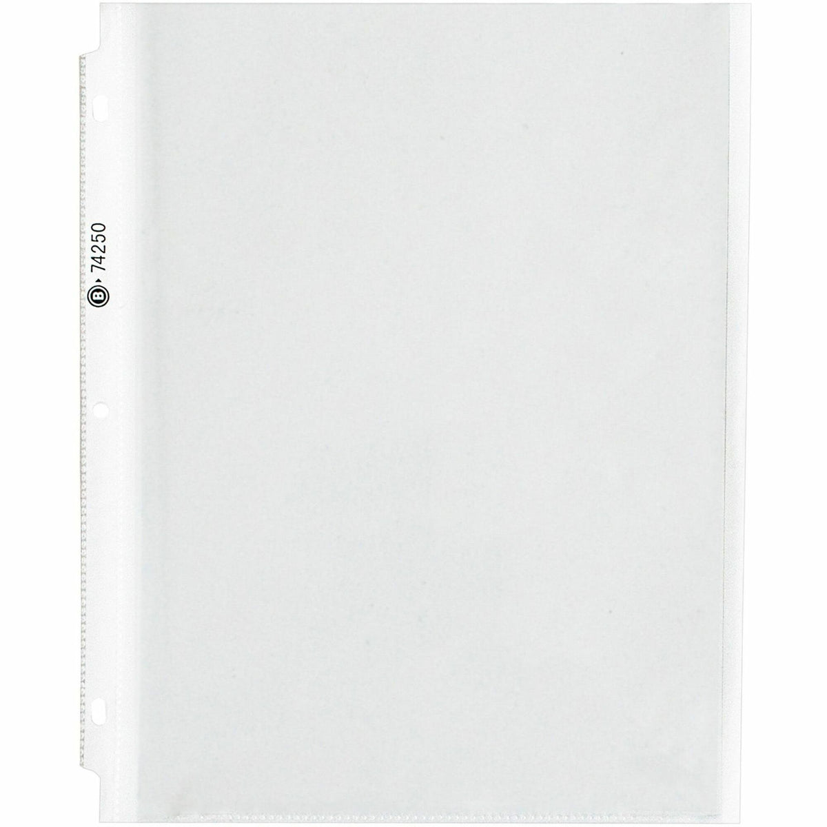 Business Source Heavy-duty Sheet Protectors - 8.5" Width x 4 mil Thickness - 100 x Sheet Capacity - Ring Binder - Top Loading - Clear - 25 / Pack