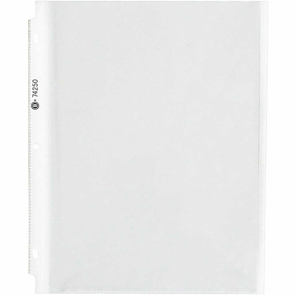 Business Source Heavy-duty Sheet Protectors - 8.5" Width x 4 mil Thickness - 100 x Sheet Capacity - Ring Binder - Top Loading - Clear - 25 / Pack