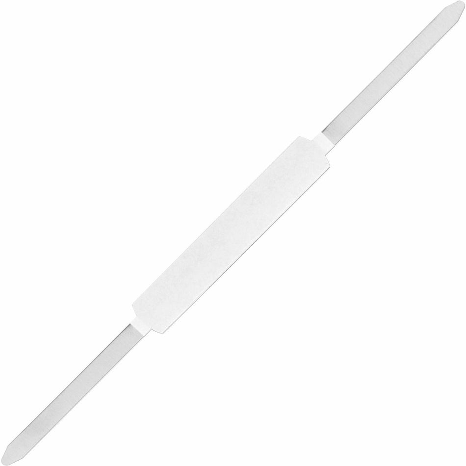 Business Source Self-adhesive Folder Fasteners - 240 Sheet Capacity - for Paper - Self-adhesive - Silver - 100 / Box