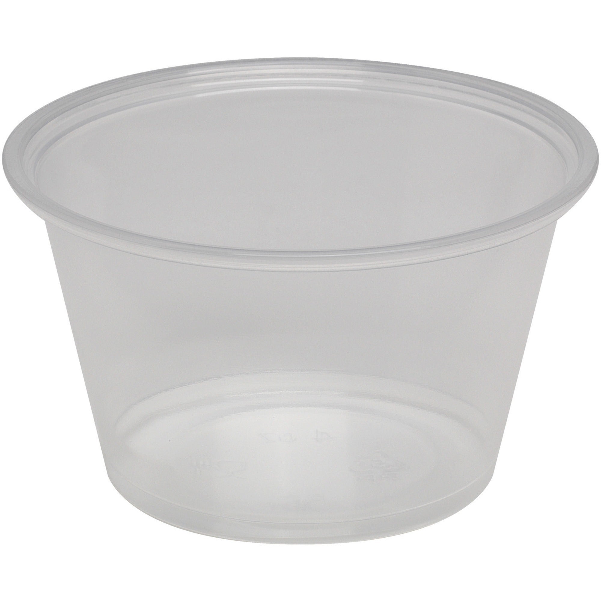 Dixie 4 oz Souffle Cups by GP Pro - 4 fl oz - Clear - Plastic - Sauce - 200/Pack - 12 / Carton