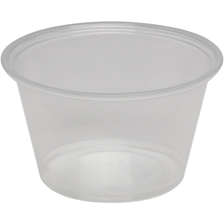 Dixie 4 oz Souffle Cups by GP Pro - 4 fl oz - Clear - Plastic - Sauce - 200/Pack - 12 / Carton