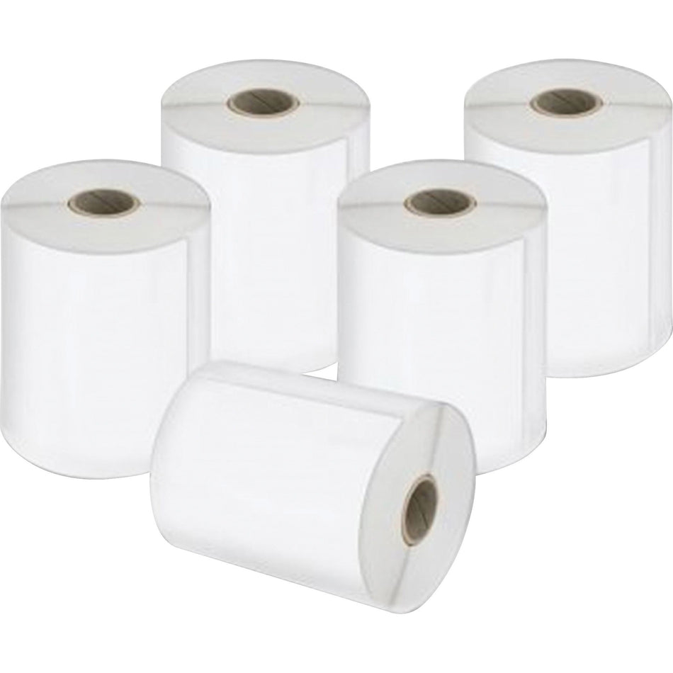 Dymo LabelWriter 4XL Label Printer Label Roll - 4" Width x 6" Length - Rectangle - Direct Thermal - White - Plastic - Water Resistant - 220 / Roll - 5 / Pack