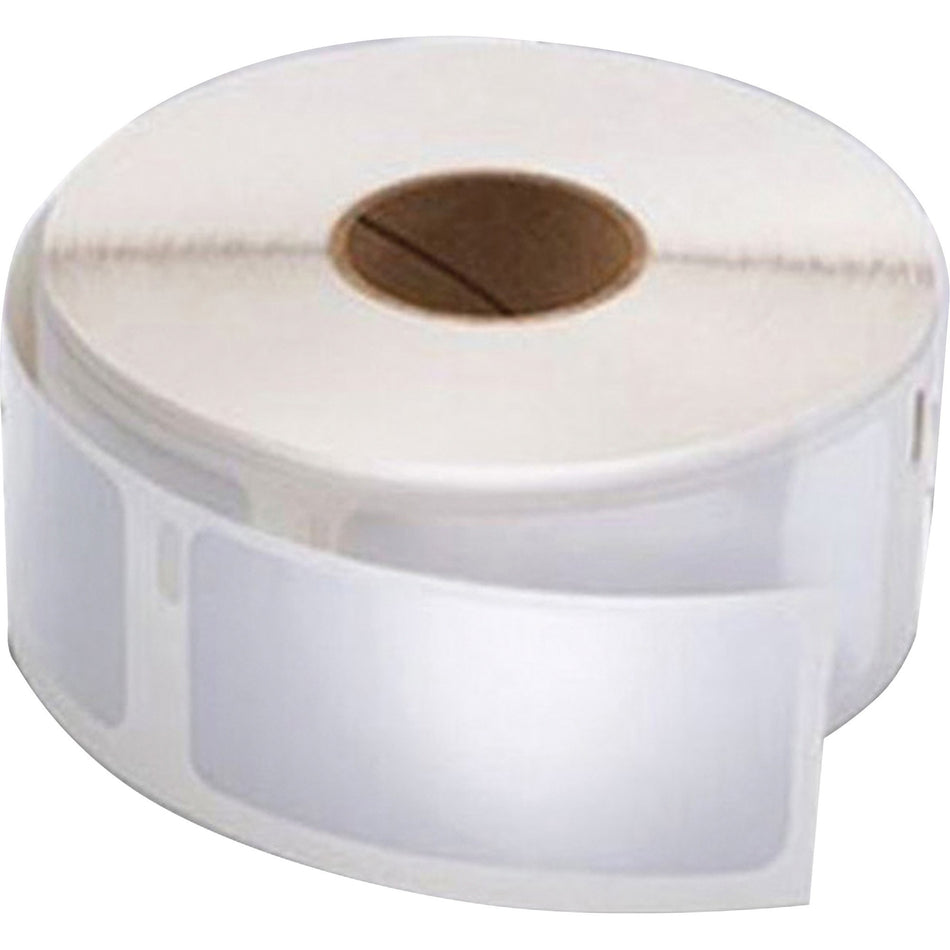 Dymo LabelWriter Labels - 1" Height x 2 1/8" Width - Roll - Rectangle - White - 500 / Roll - 6 / Pack
