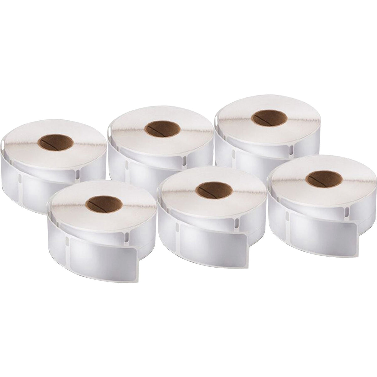 Dymo LabelWriter Labels - 3/4" Height x 2" Width - Rectangle - White - 500 / Roll - 6 / Pack