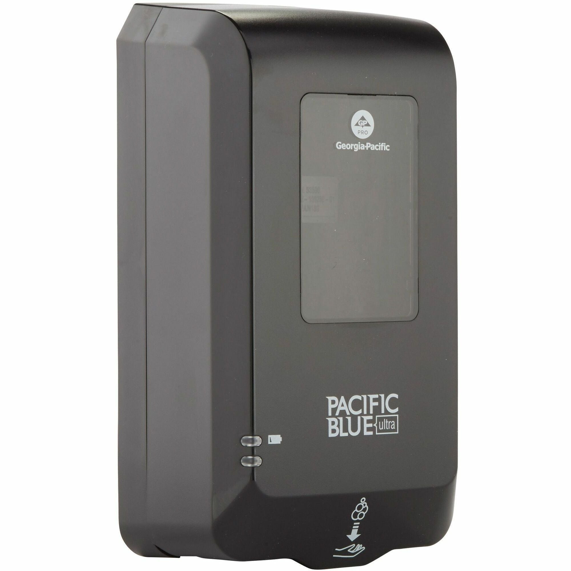 Pacific Blue Ultra Automated Touchless Soap & Sanitizer Dispenser - Automatic - Touch-free, Durable, Hygienic, Site Window - Black - 1 / Carton