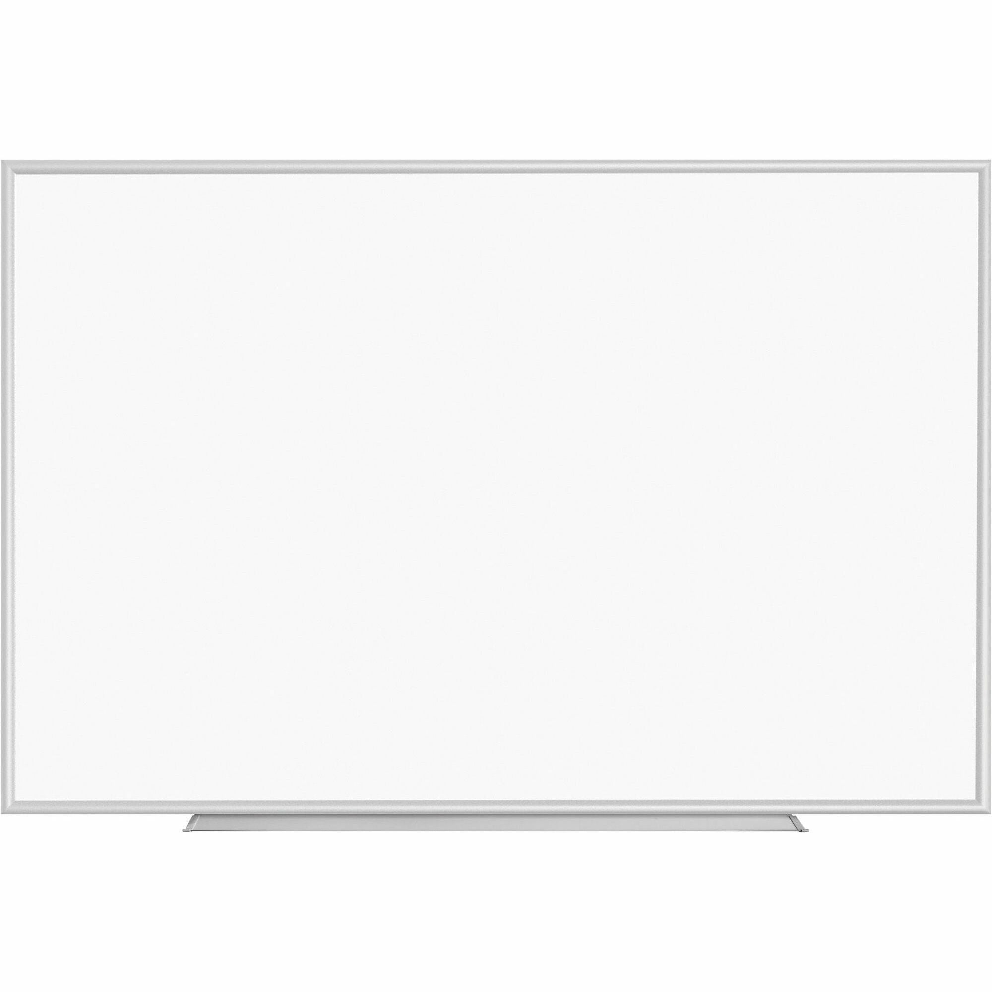 Lorell Dry-erase Board - 72" (6 ft) Width x 48" (4 ft) Height - White Styrene Surface - Silver Aluminum Frame - Rectangle - 1 Each