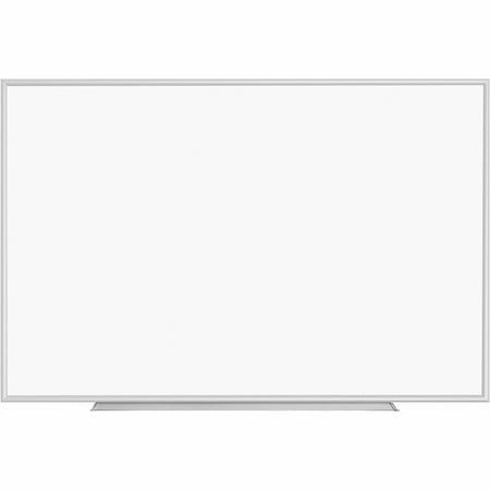Lorell Dry-erase Board - 72" (6 ft) Width x 48" (4 ft) Height - White Styrene Surface - Silver Aluminum Frame - Rectangle - 1 Each