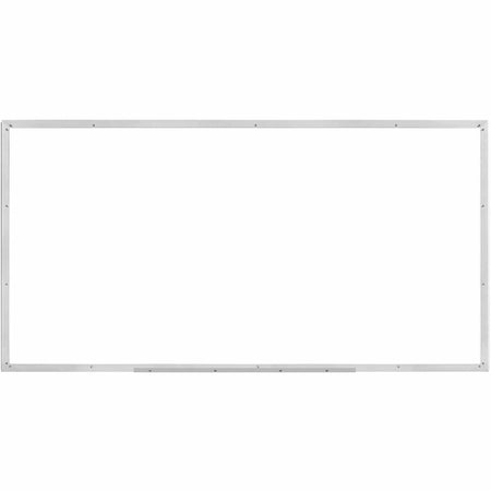 Lorell Dry-erase Board - 96" (8 ft) Width x 48" (4 ft) Height - White Styrene Surface - Silver Aluminum Frame - Rectangle - 1 Each