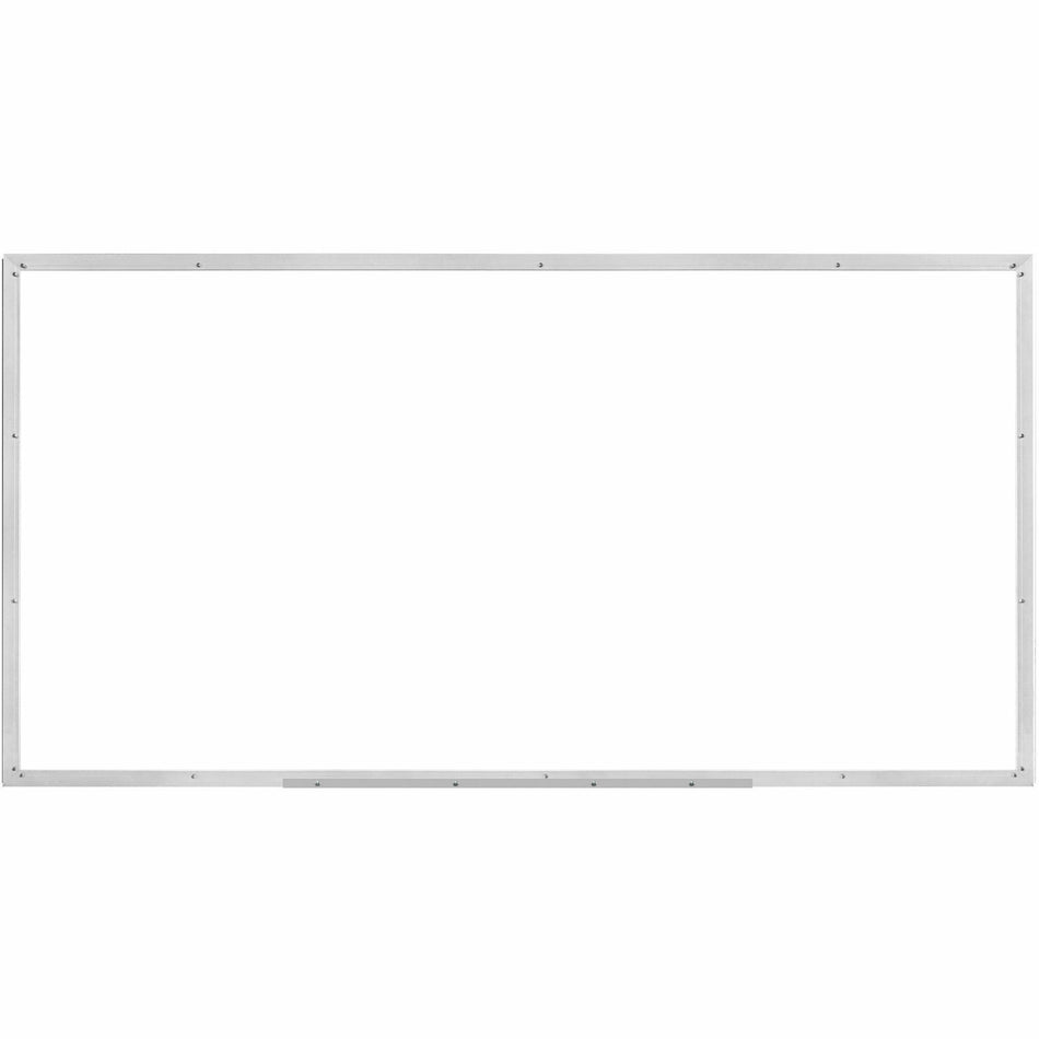 Lorell Dry-erase Board - 96" (8 ft) Width x 48" (4 ft) Height - White Styrene Surface - Silver Aluminum Frame - Rectangle - 1 Each