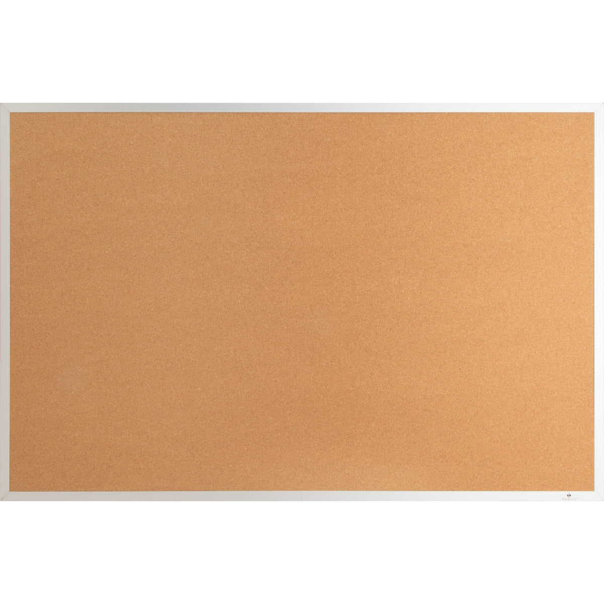 Lorell Bulletin Board - 48" Board Height x 72" Board Width - Cork Surface - Long Lasting, Warp Resistant - Silver Aluminum Frame - 1 Each