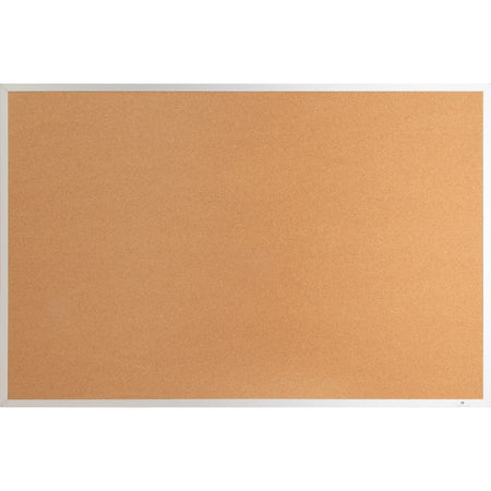 Lorell Bulletin Board - 36" Board Height x 48" Board Width - Cork Surface - Long Lasting, Warp Resistant - Brown Aluminum Frame - 1 Each