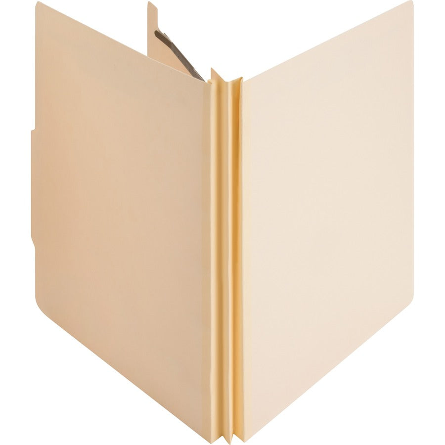 Business Source Letter Recycled Classification Folder - 8 1/2" x 11" - 2" Expansion - 2" Fastener Capacity - End Tab Location - 1 Divider(s) - 18 pt. - 10% Recycled - 10 / Box