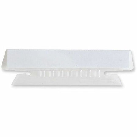 Business Source Plastic Clear Tabs - 25 Tab(s) - 3.50" Tab Width - Clear Plastic Tab(s) - 25 / Pack