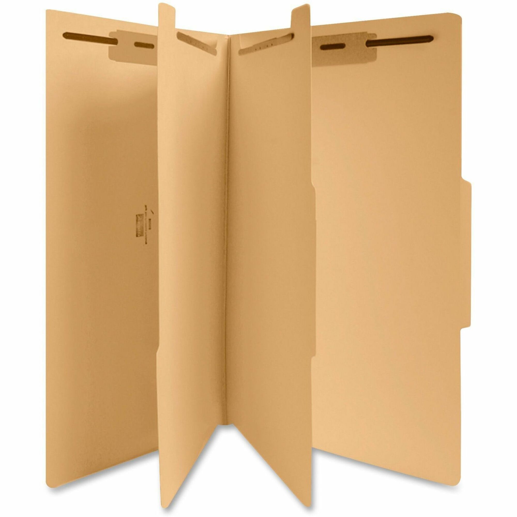 Business Source Legal Recycled Classification Folder - 8 1/2" x 14" - 2" Expansion - 1" Fastener Capacity, 2" Fastener Capacity - 2 Divider(s) - 18 pt. - 10% Recycled - 25 / Box