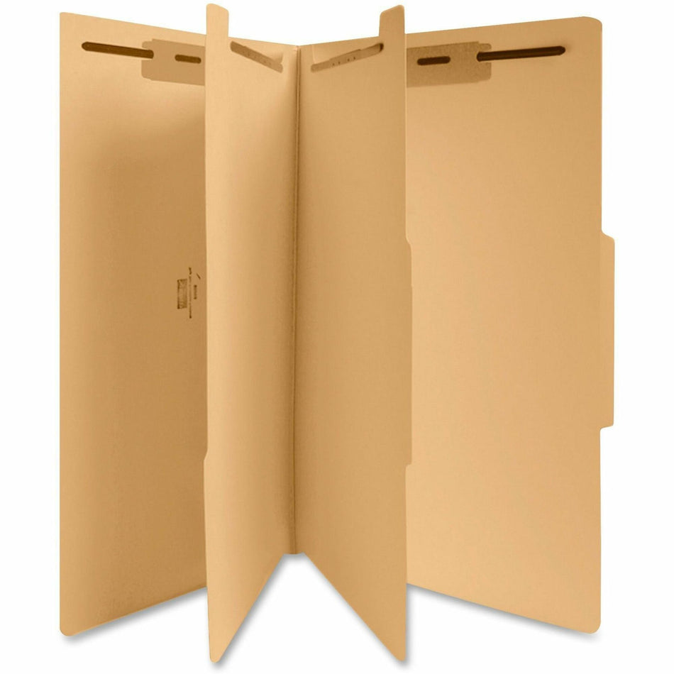 Business Source Legal Recycled Classification Folder - 8 1/2" x 14" - 2" Expansion - 1" Fastener Capacity, 2" Fastener Capacity - 2 Divider(s) - 18 pt. - 10% Recycled - 25 / Box