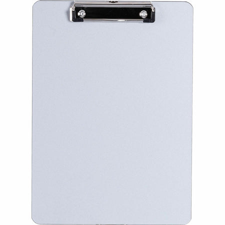 Business Source Aluminum Clipboard - 8 1/2" x 11" Sheet Size - Aluminum - Silver - 1 Each